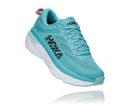 Hoka One One Bondi 7 Moški Čevlji Svetlo Turkizna / Modra SI-835709R